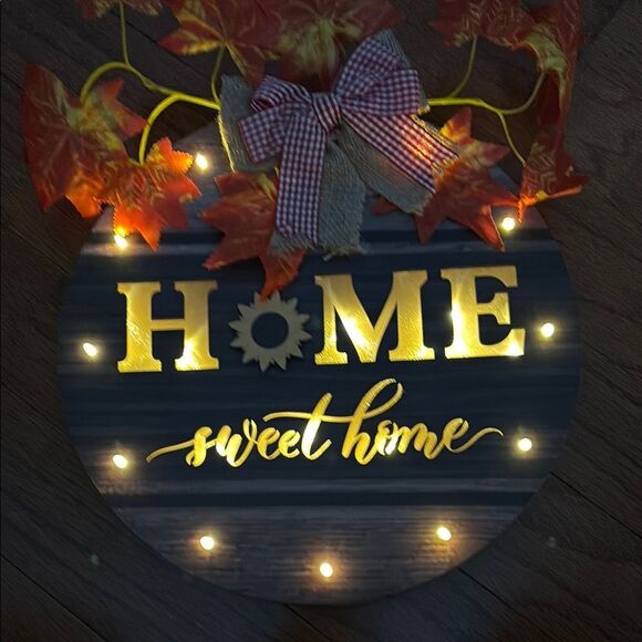 LED Home Sweet Home Interchangeable Seasonal Sign - Picture 4 of 9